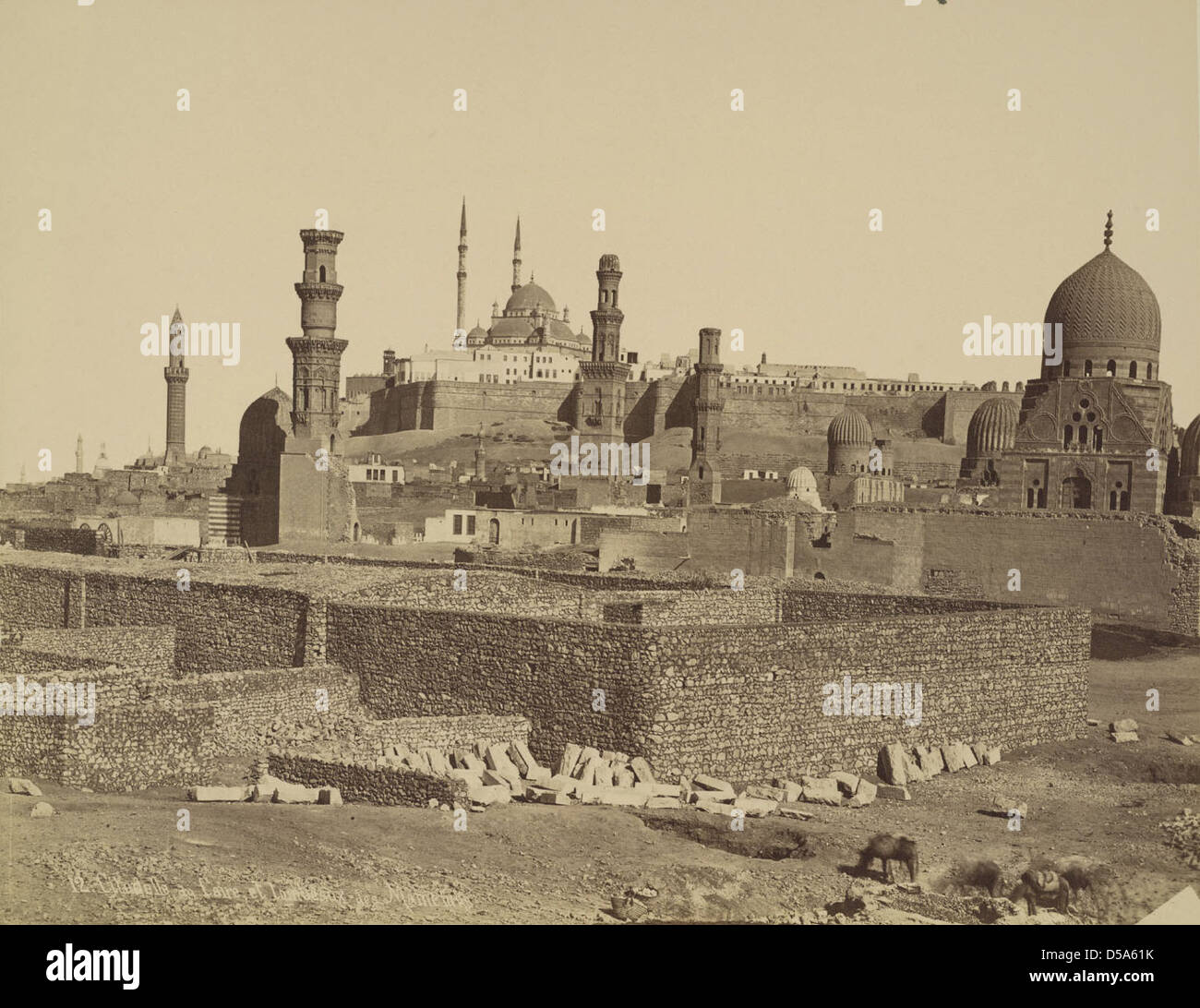Cairo. Citadel and Mamluk Tombs Stock Photo