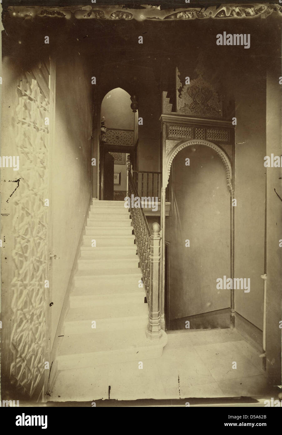 Cairo. Egyptian Home (Interior, Staircase) Stock Photo