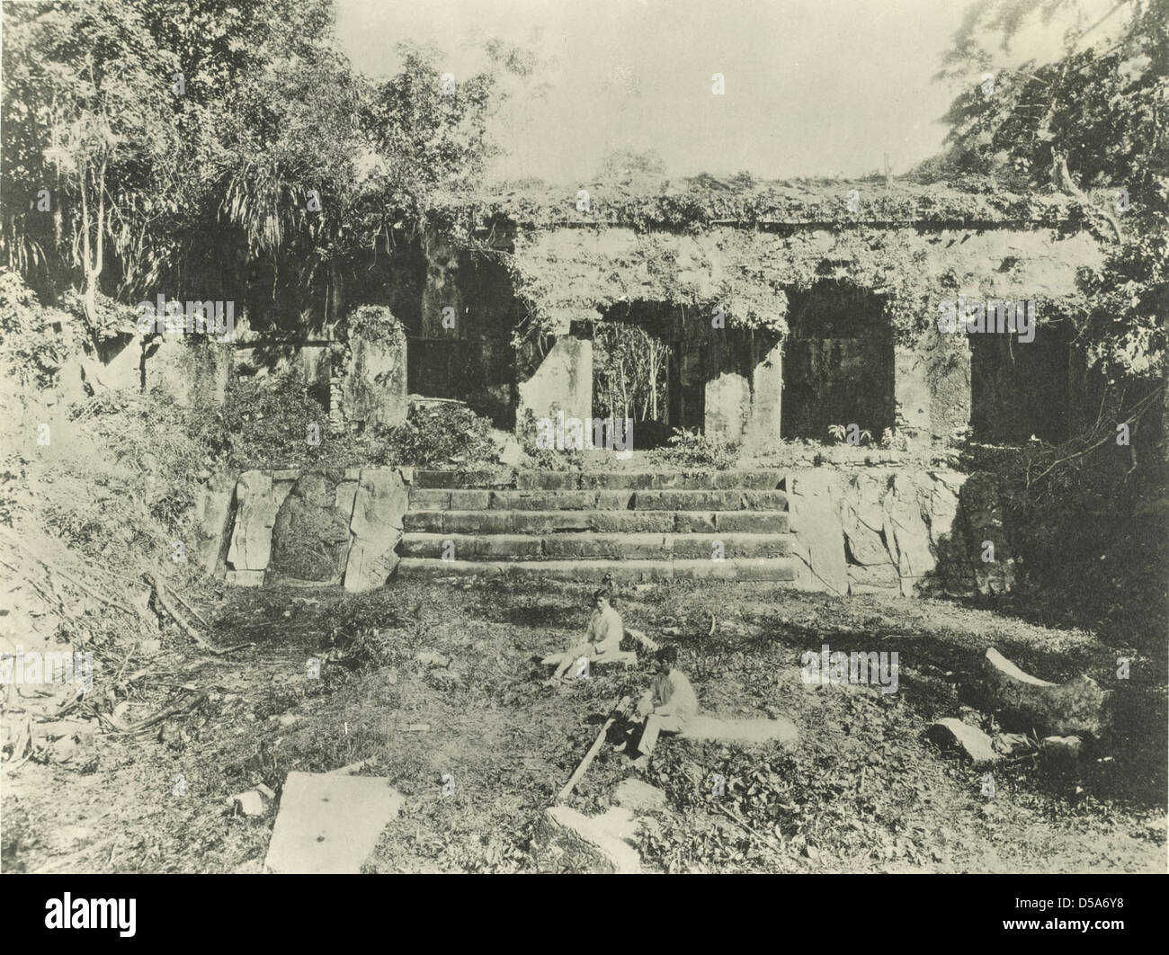 Palace, Palenque Stock Photo
