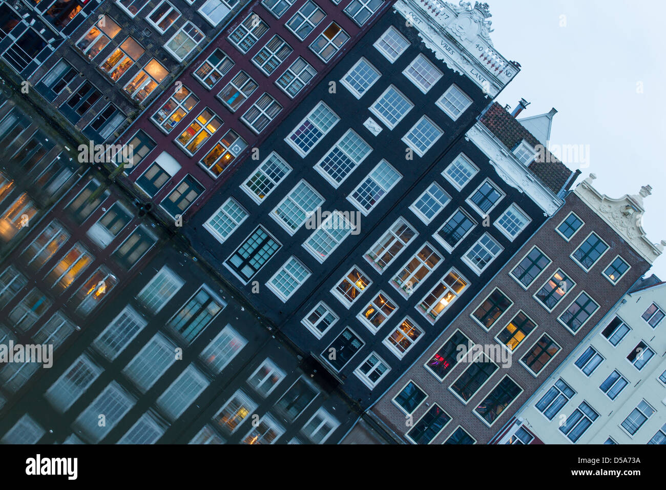 Amsterdam Grachten at the evening Stock Photo - Alamy - Luxury Penthouse Rentals Amsterdam Grachten