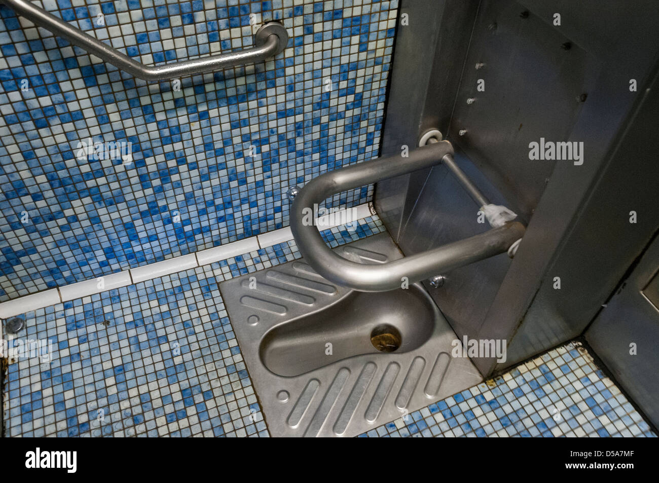 french public toilet Stock Photo