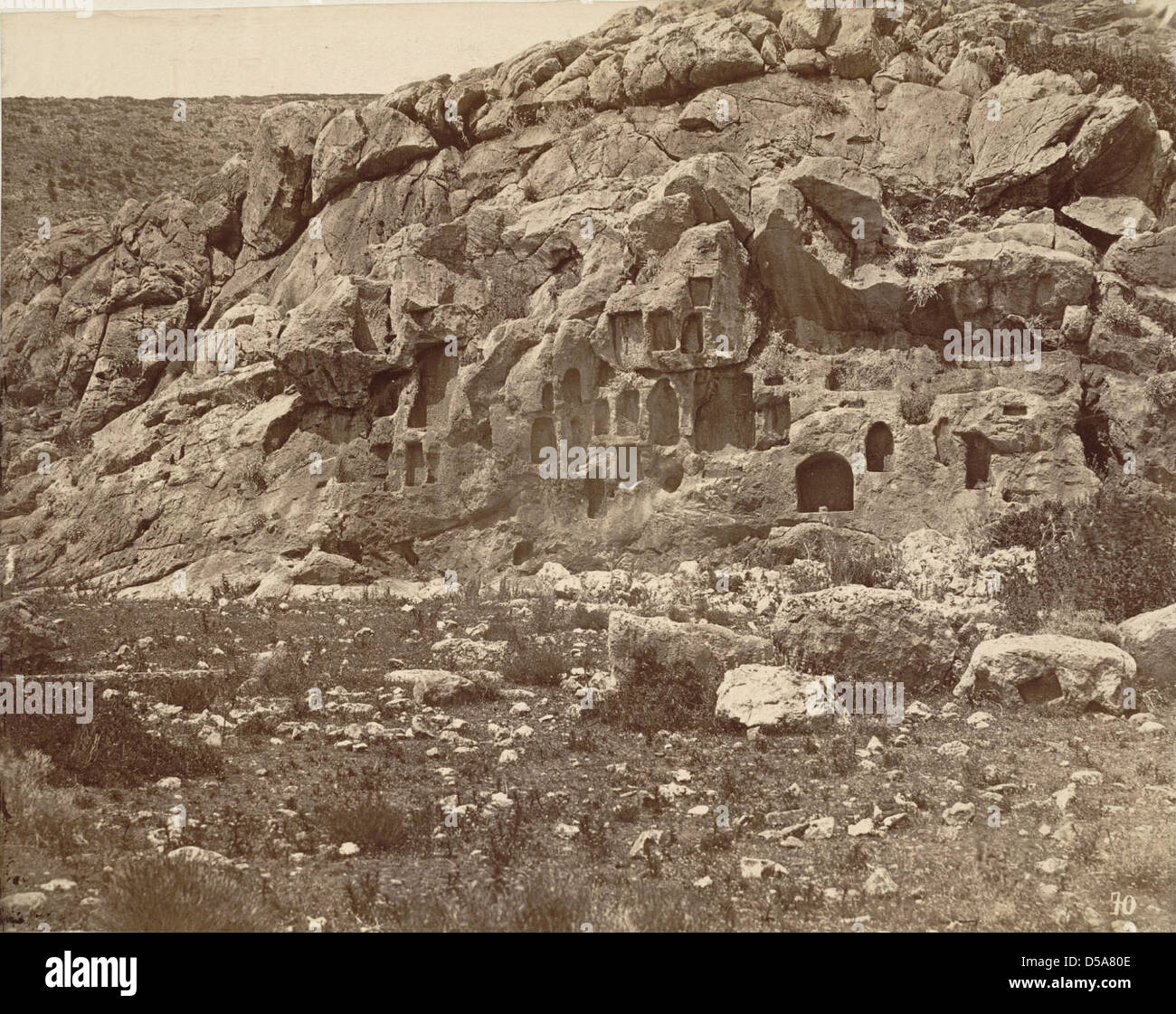 Shrines near Eleusis Stock Photo