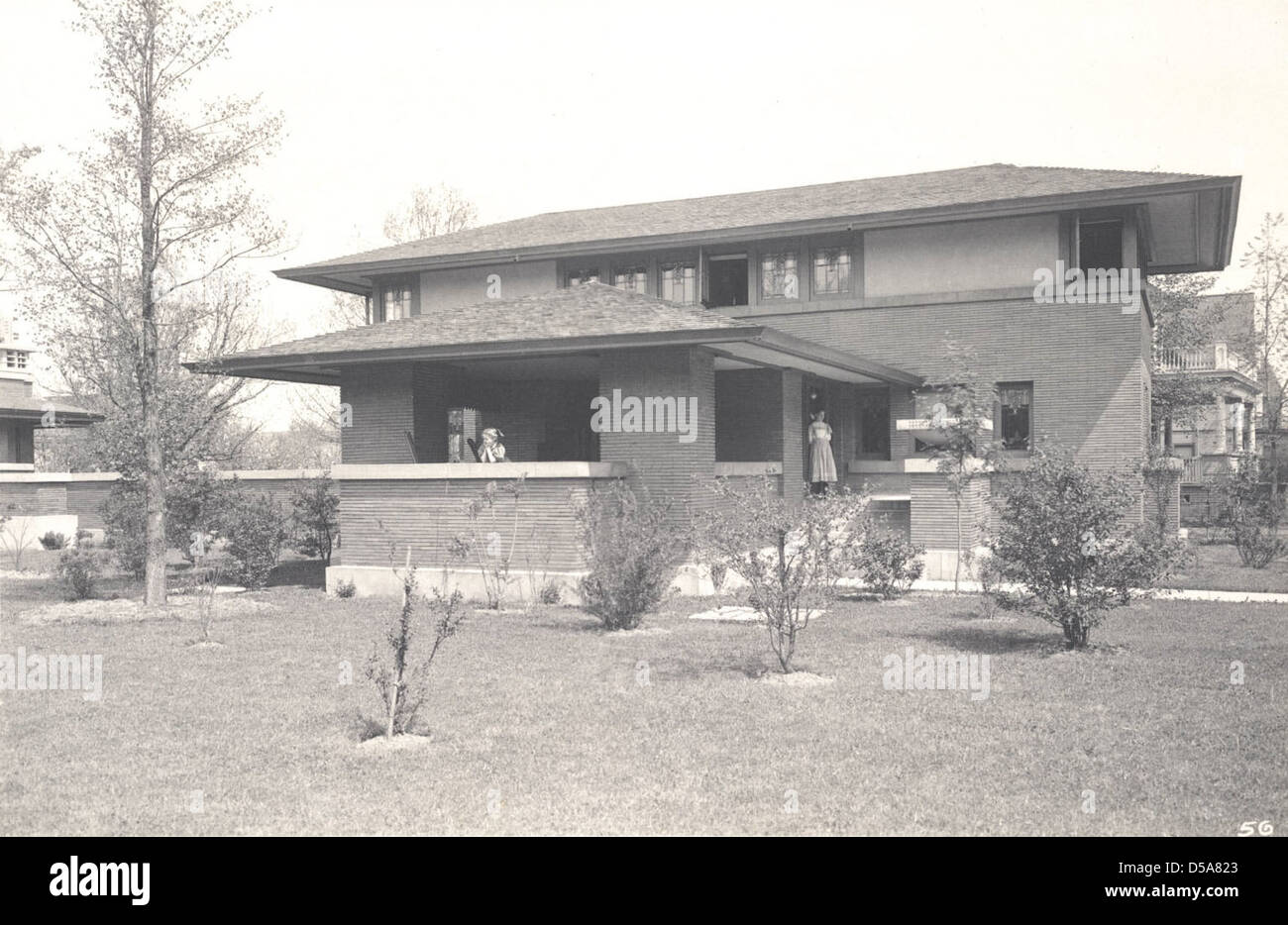 Barton House, Darwin Martin House Complex, Buffalo, NY Stock