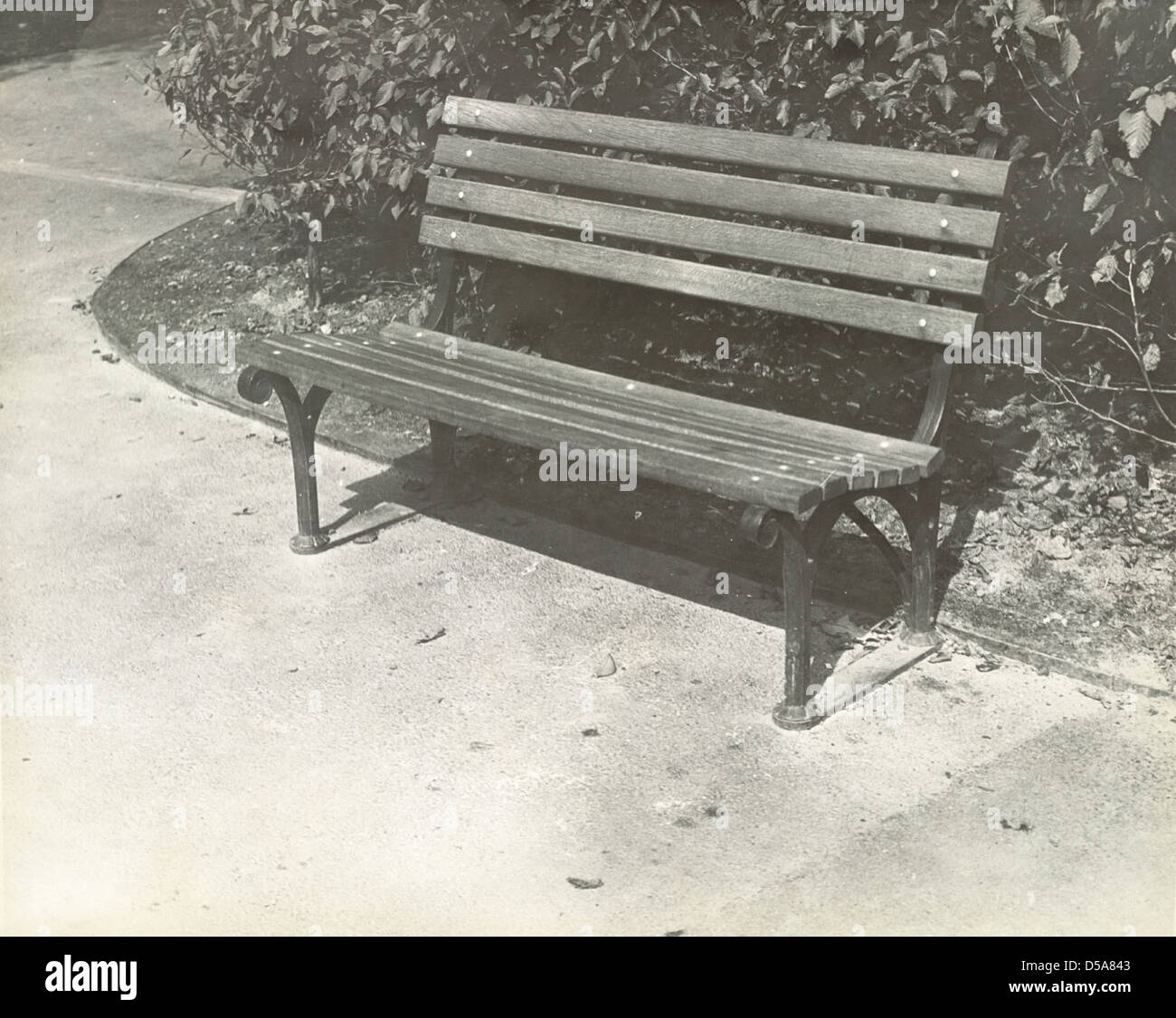 Typical Park Bench, Washington, D. C. Stock Photo
