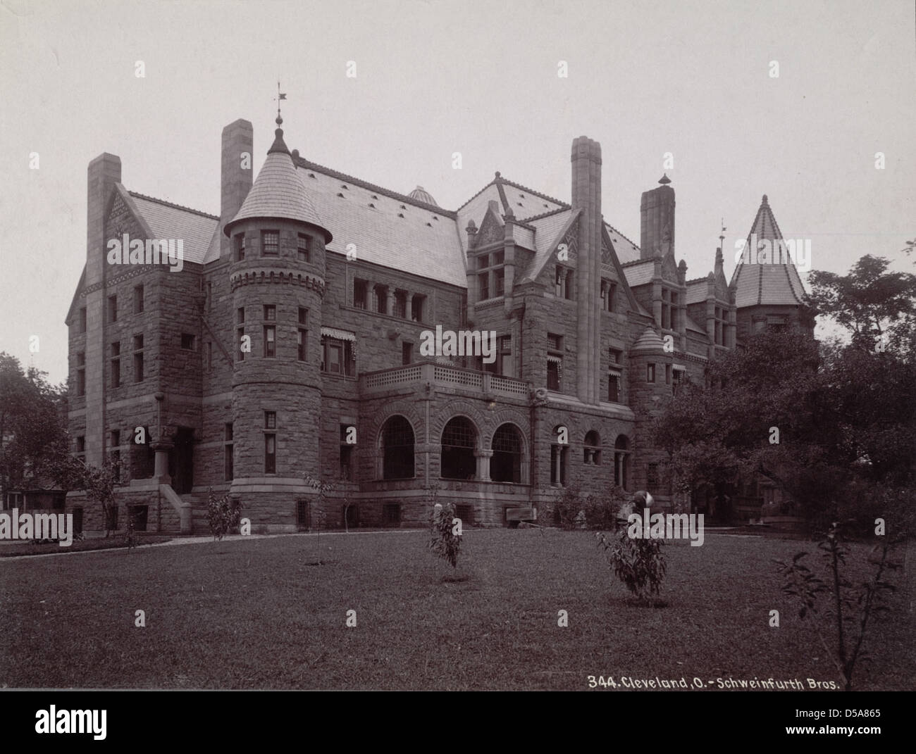Cleveland Mansion Stock Photo