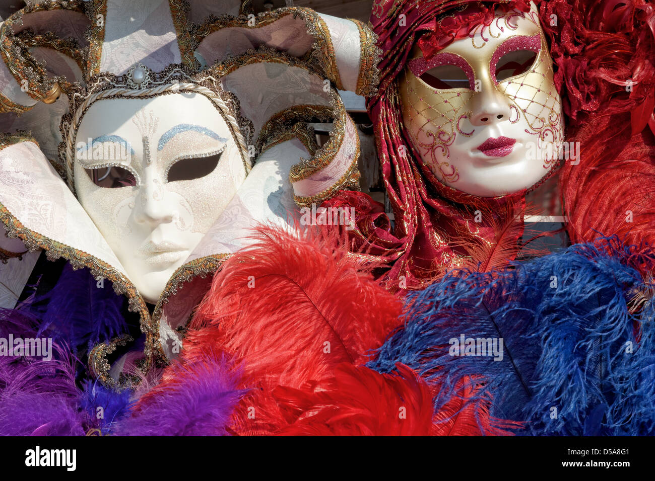 Carnival masks in Venice, Italy Stock Photo