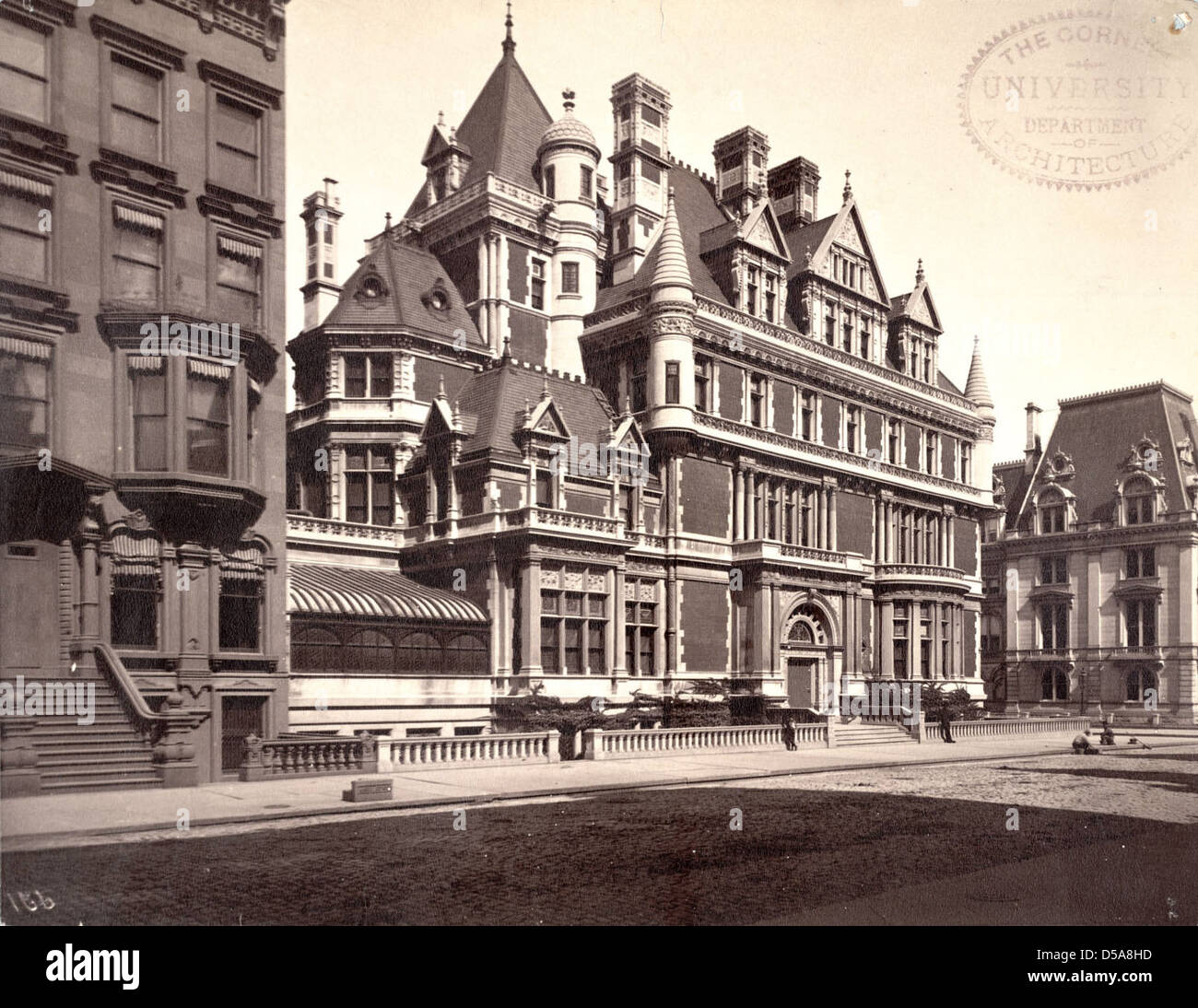 Residence of Cornelius Vanderbilt II Stock Photo