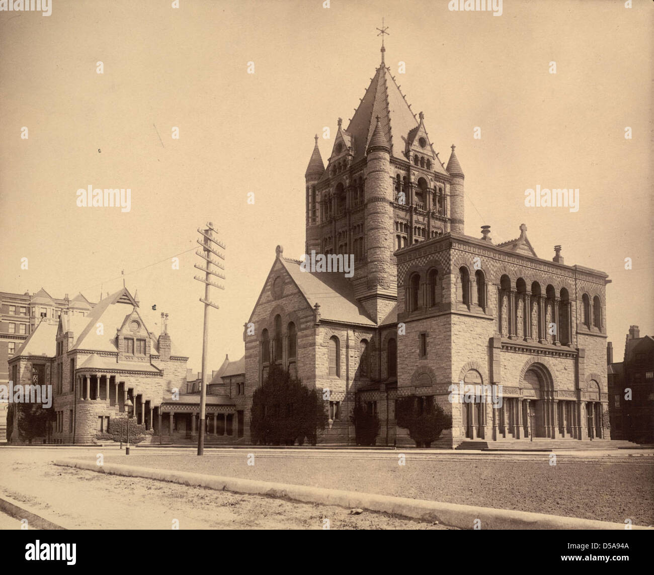 Trinity Church, Boston Stock Photo Alamy