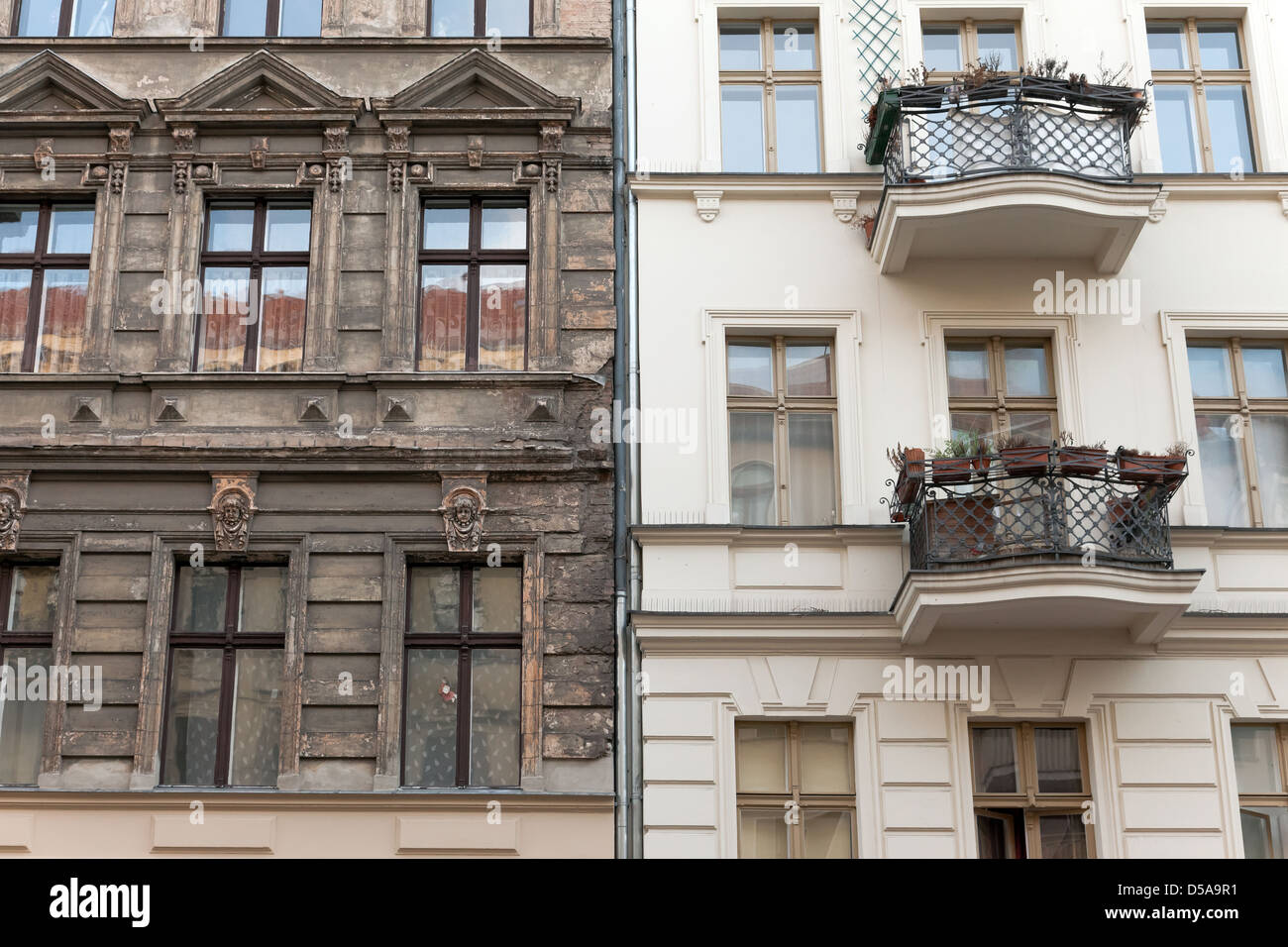 Berlin, Germany, refurbished and non-refurbished homes in the ...