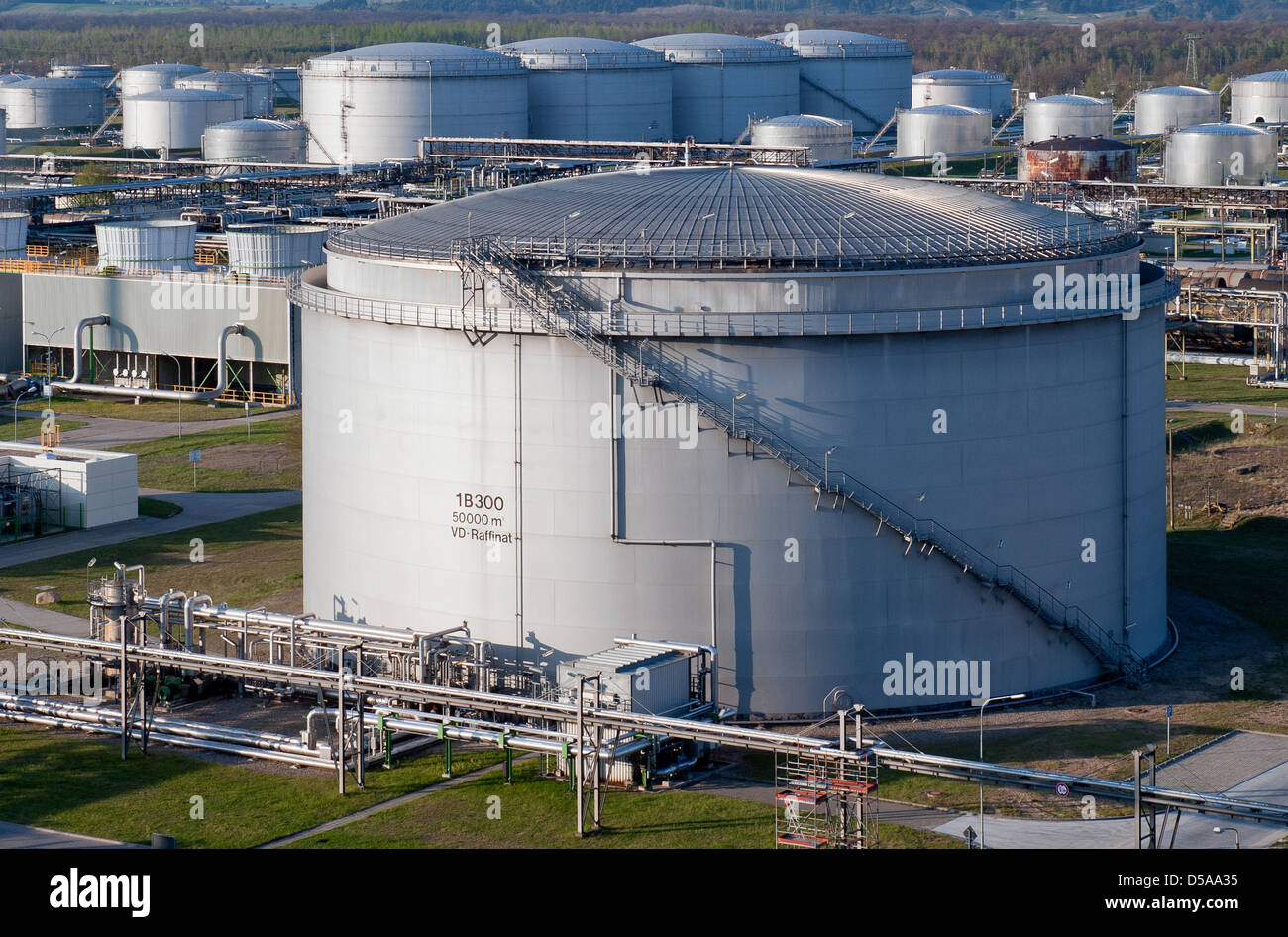 Schwedt / Oder, Germany, fuel depot on the grounds of the PCK refinery