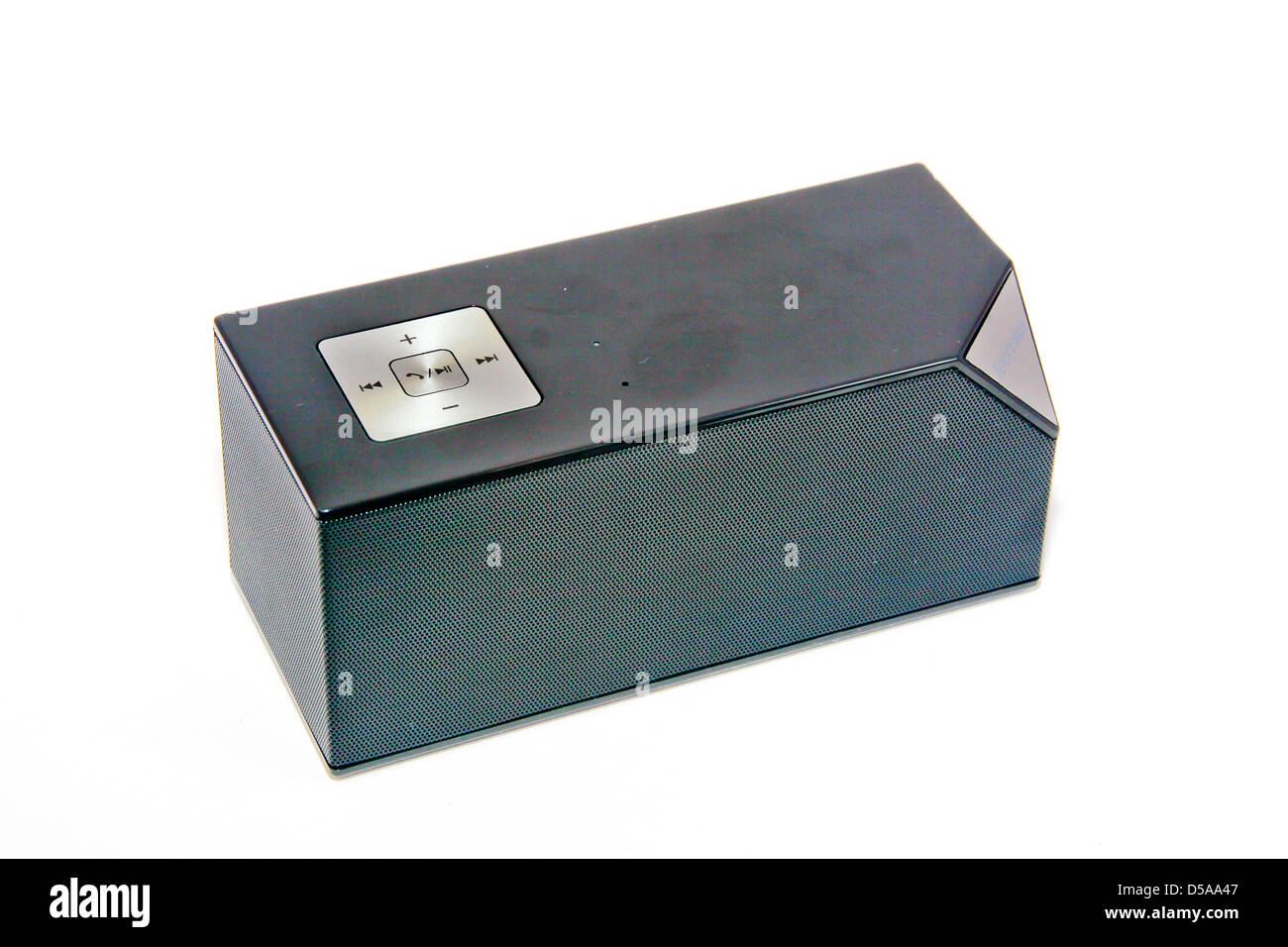 Small wireless bluetooth loud speaker Stock Photo