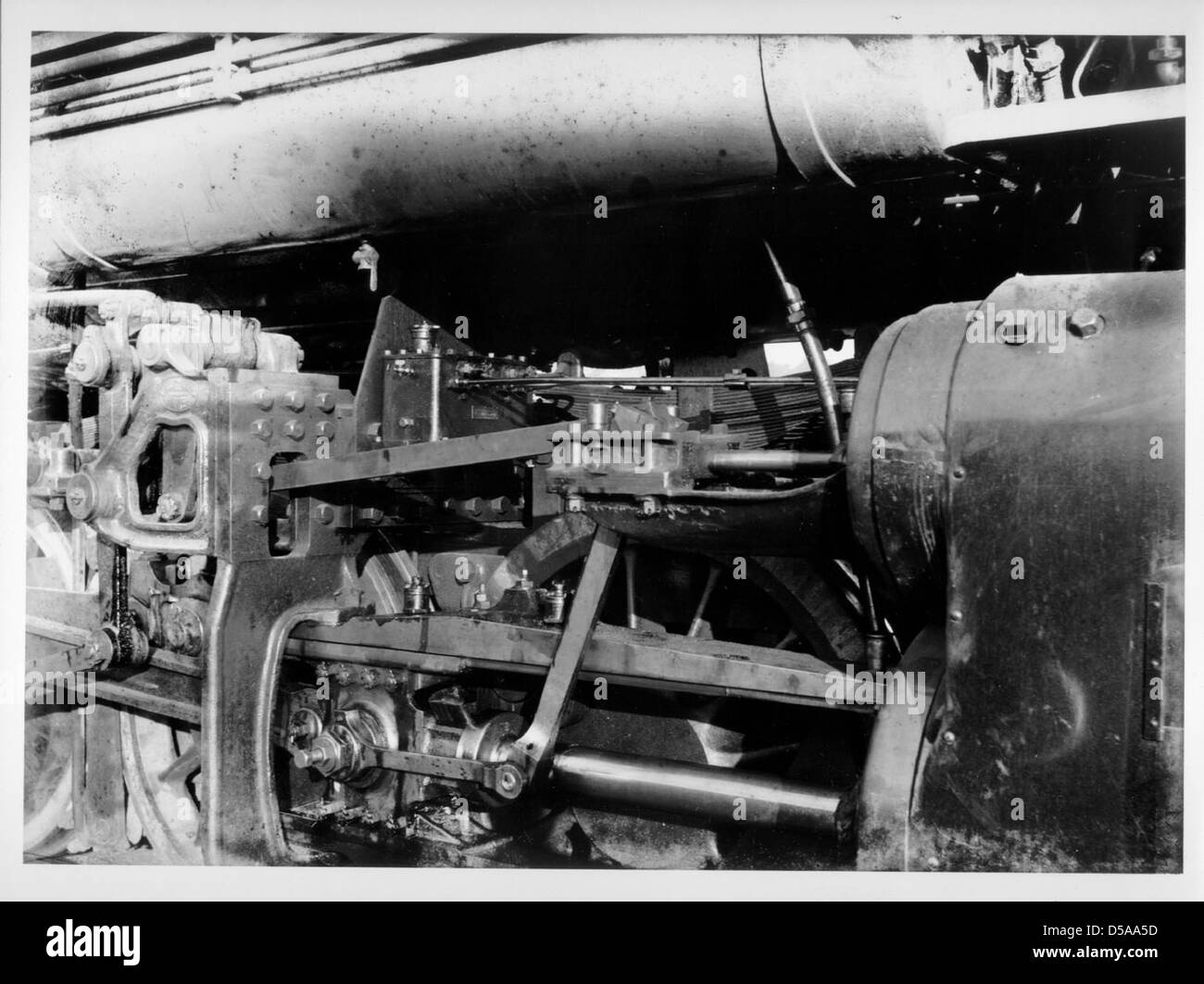 A detailed photograph of engine rods from the New York, Ontario, and ...
