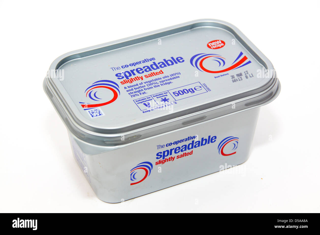 Co-operative own brand label spreadable butter Stock Photo