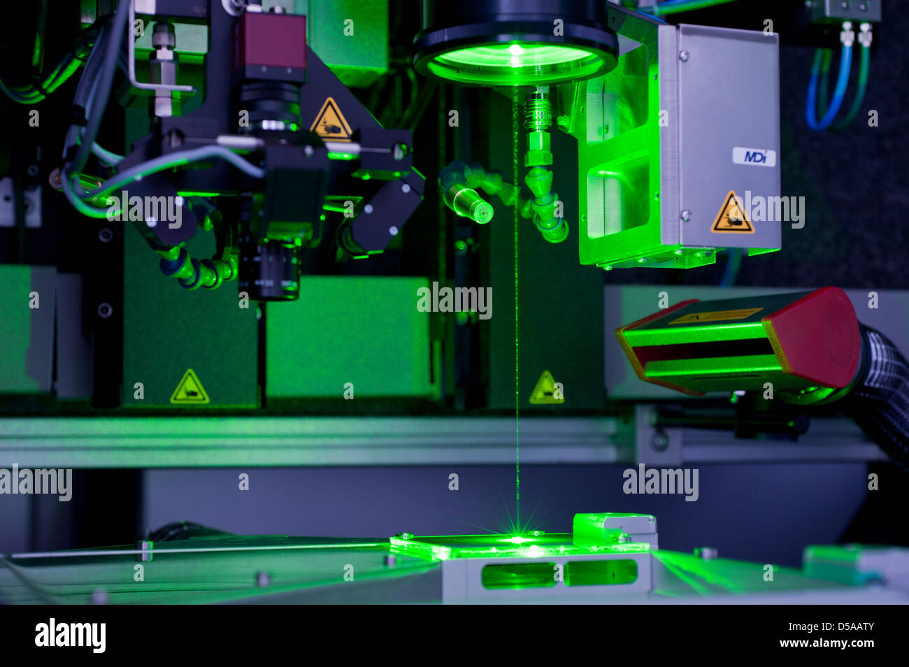 Berlin, Germany, lasers at the Helmholtz Centre BerlinAdlershof Stock