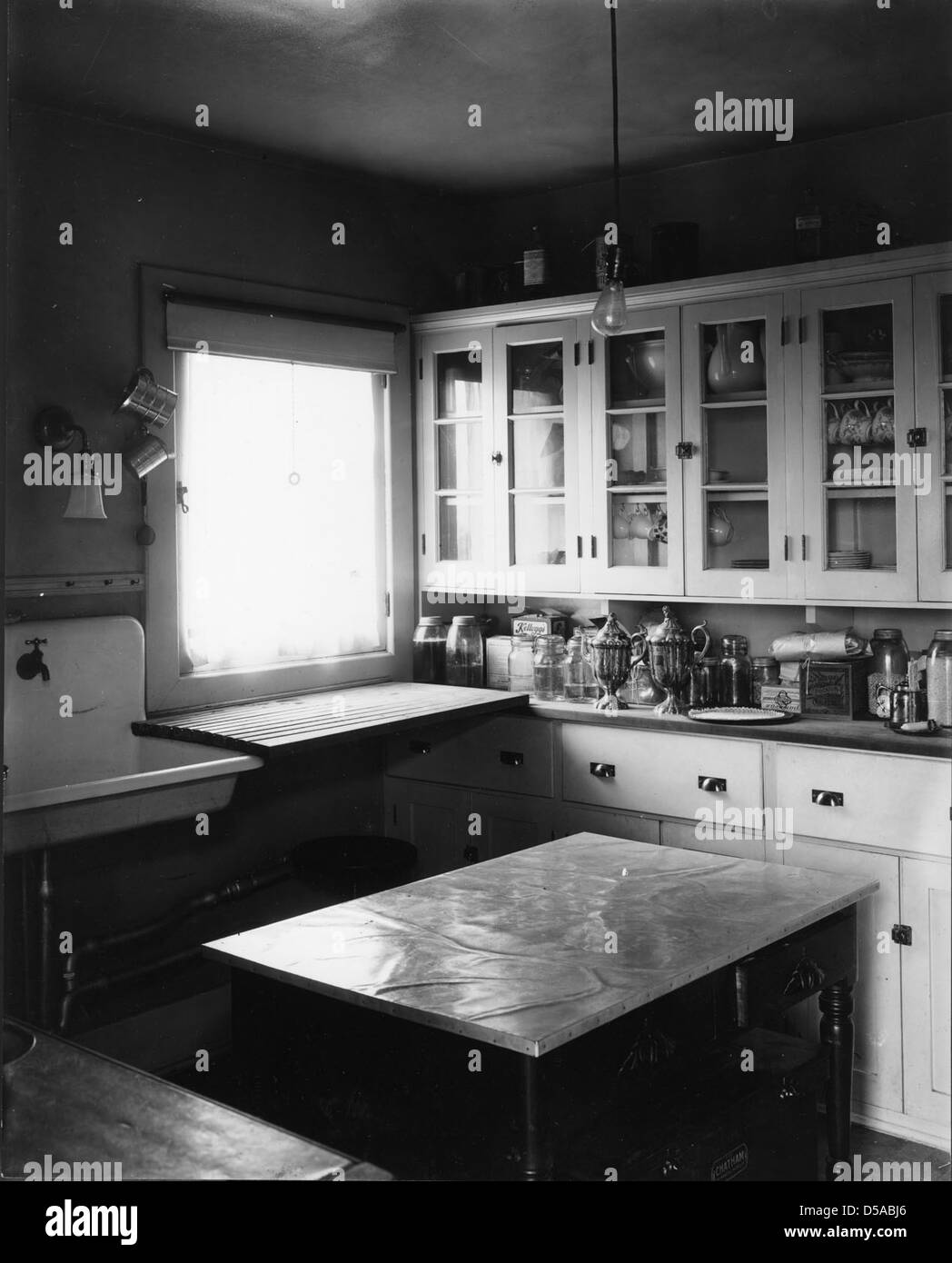 Illustration of ''a sanitary kitchen'' for Cornell Reading Course for