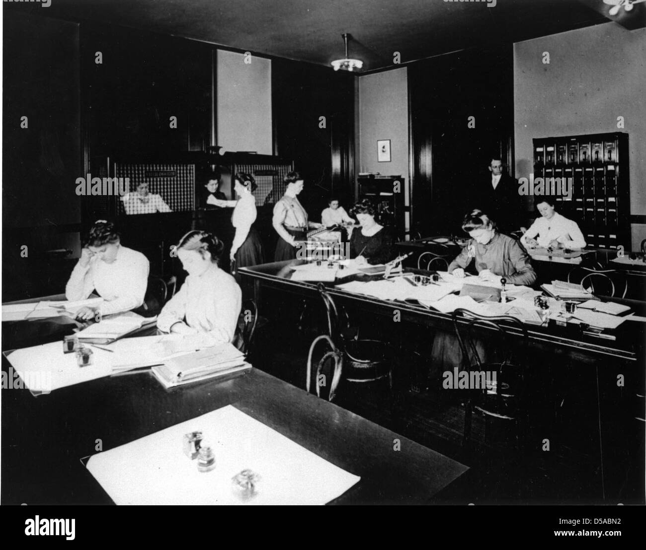 Class in accounting at Mary (sic) Morrison Carnegie School, Pittsburgh