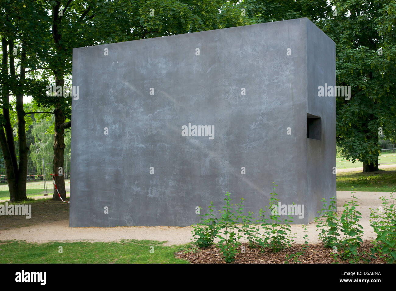 Side view of the Memorial to Homosexuals persecuted under Nazism in Berlin, Germany. Stock Photo