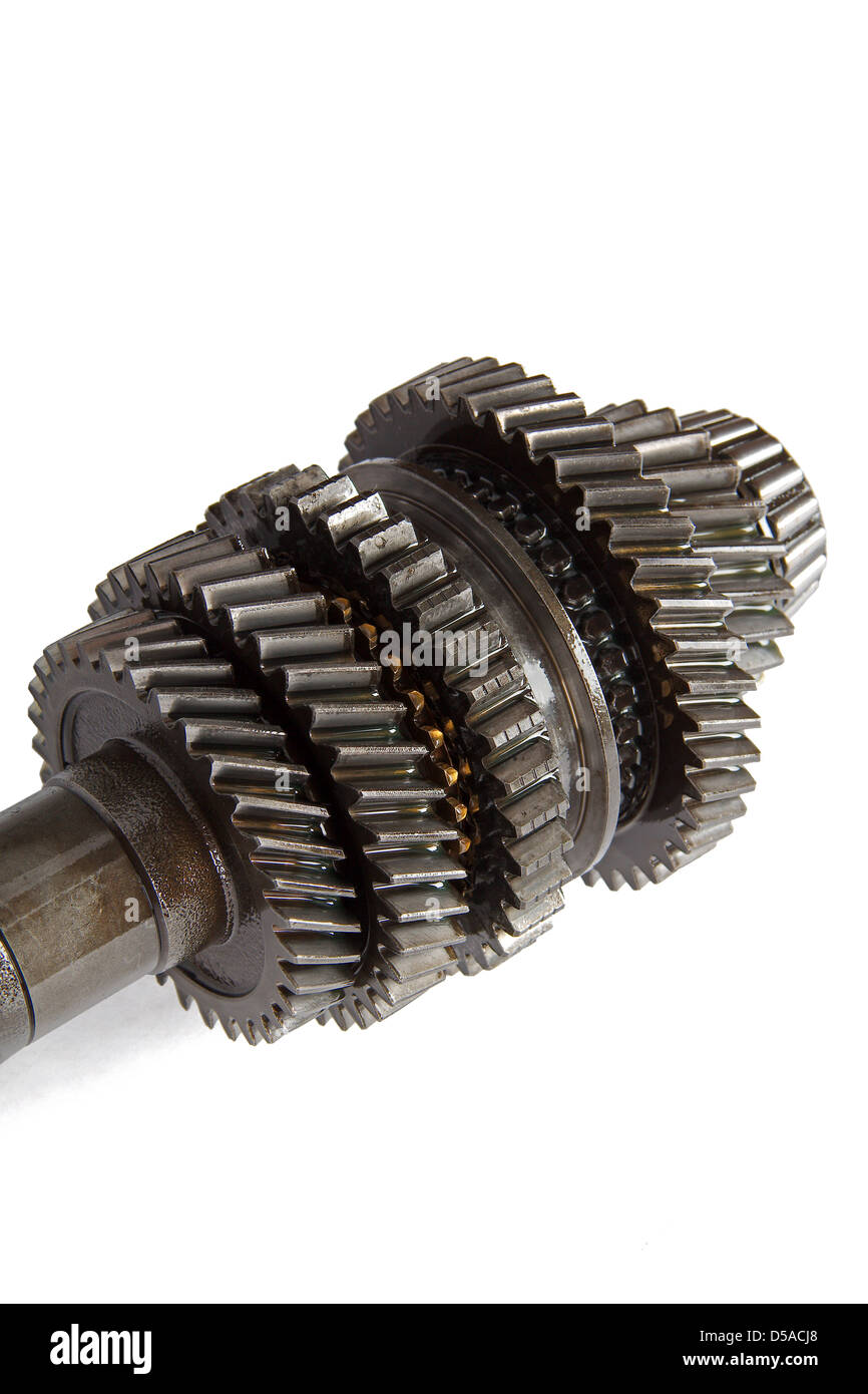 Transmission gears , isolated on a white background Stock Photo Alamy