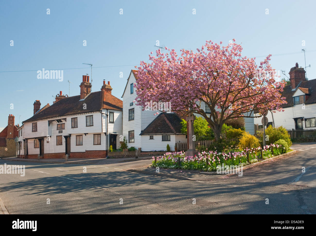 The main street Eynesford Kent Stock Photo Alamy