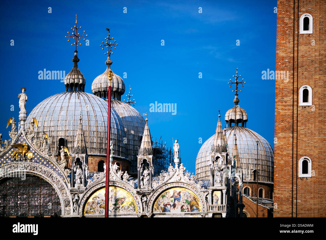 Venice, Italy, the dome of St. Mark's Cathedral Stock Photo