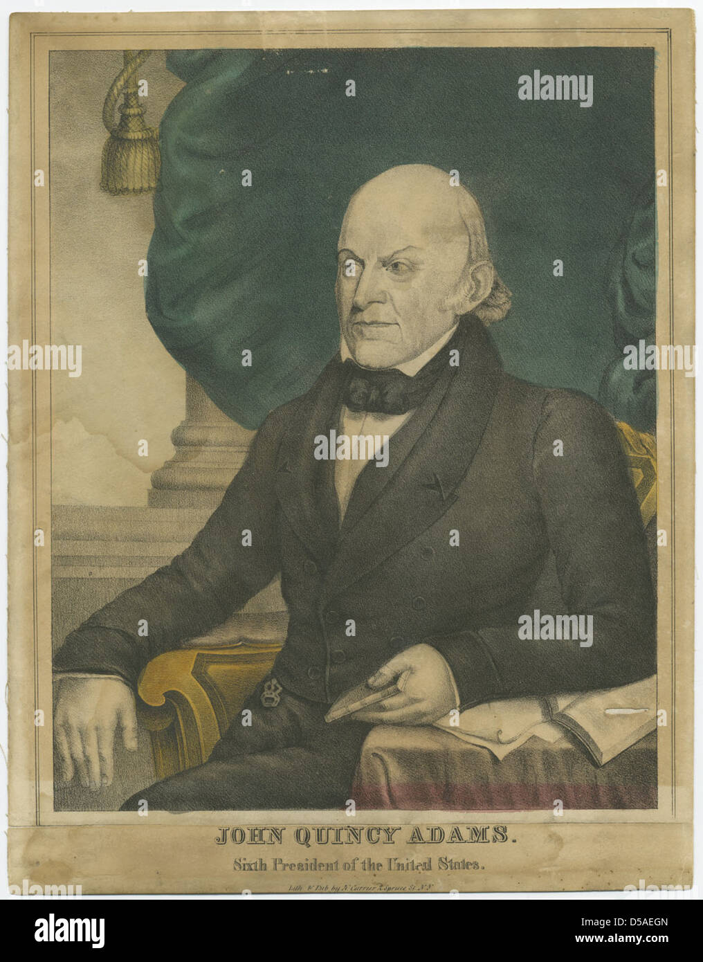 John Quincy Adams: Sixth President of the United States Stock Photo