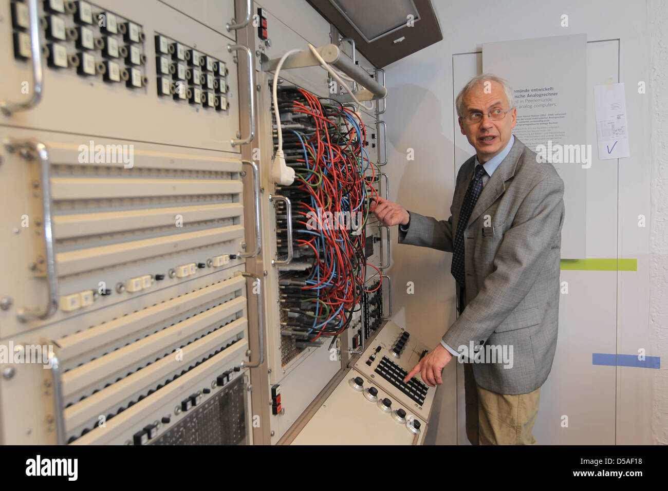 Kiel, Germany, Ralf Buelow, head of the Computer Museum of Applied Sciences Kiel Stock Photo