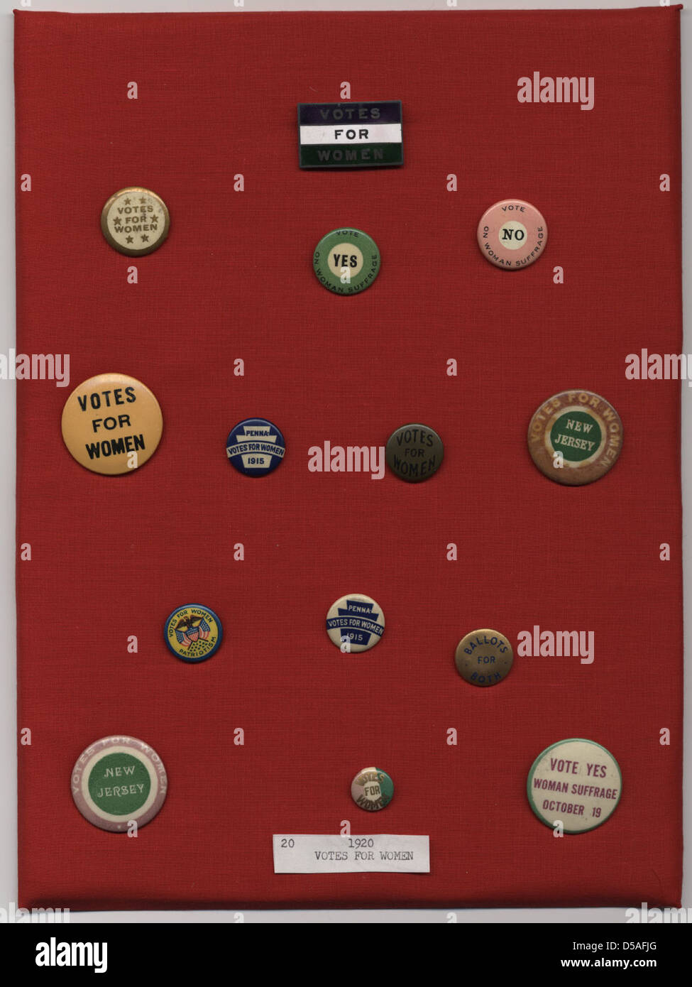 Women suffrage button hi-res stock photography and images - Alamy