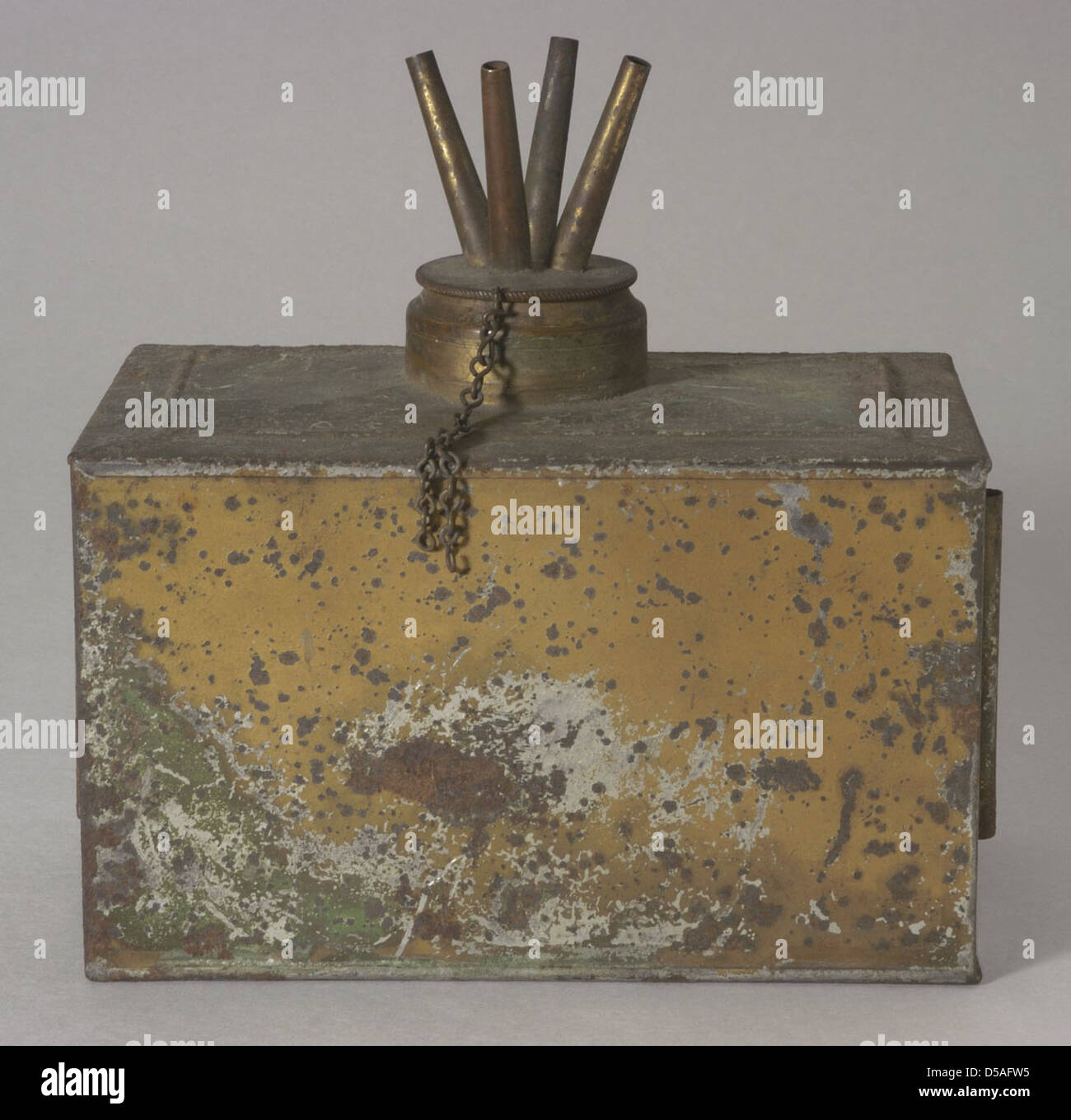 Rectangular Torch Light with Four Wick Tubes Stock Photo - Alamy