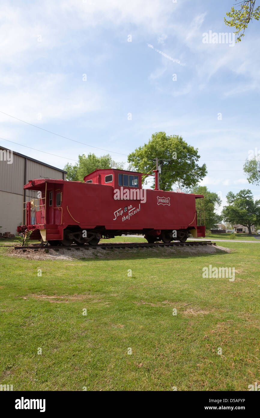 An old and historic train at Baxter Springs Heritage Center & Museum