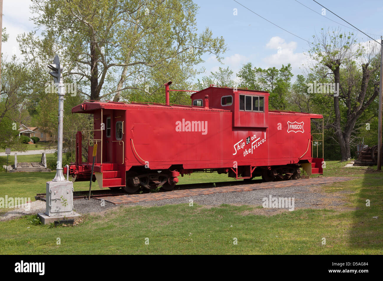 An old and historic train at Baxter Springs Heritage Center & Museum