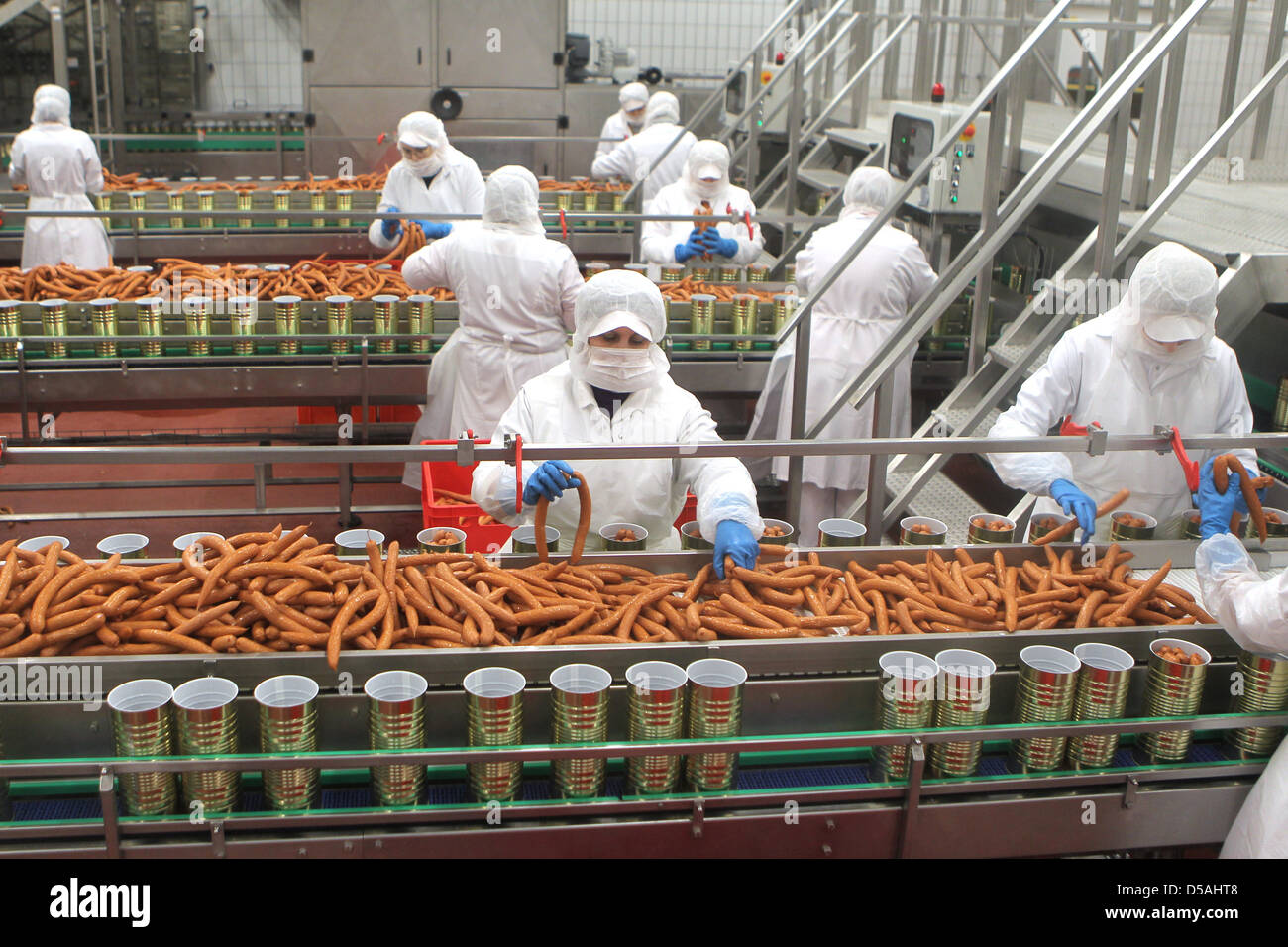 Böklund, Germany, meat production in Böklunder Plumrose GmbH & Co Stock