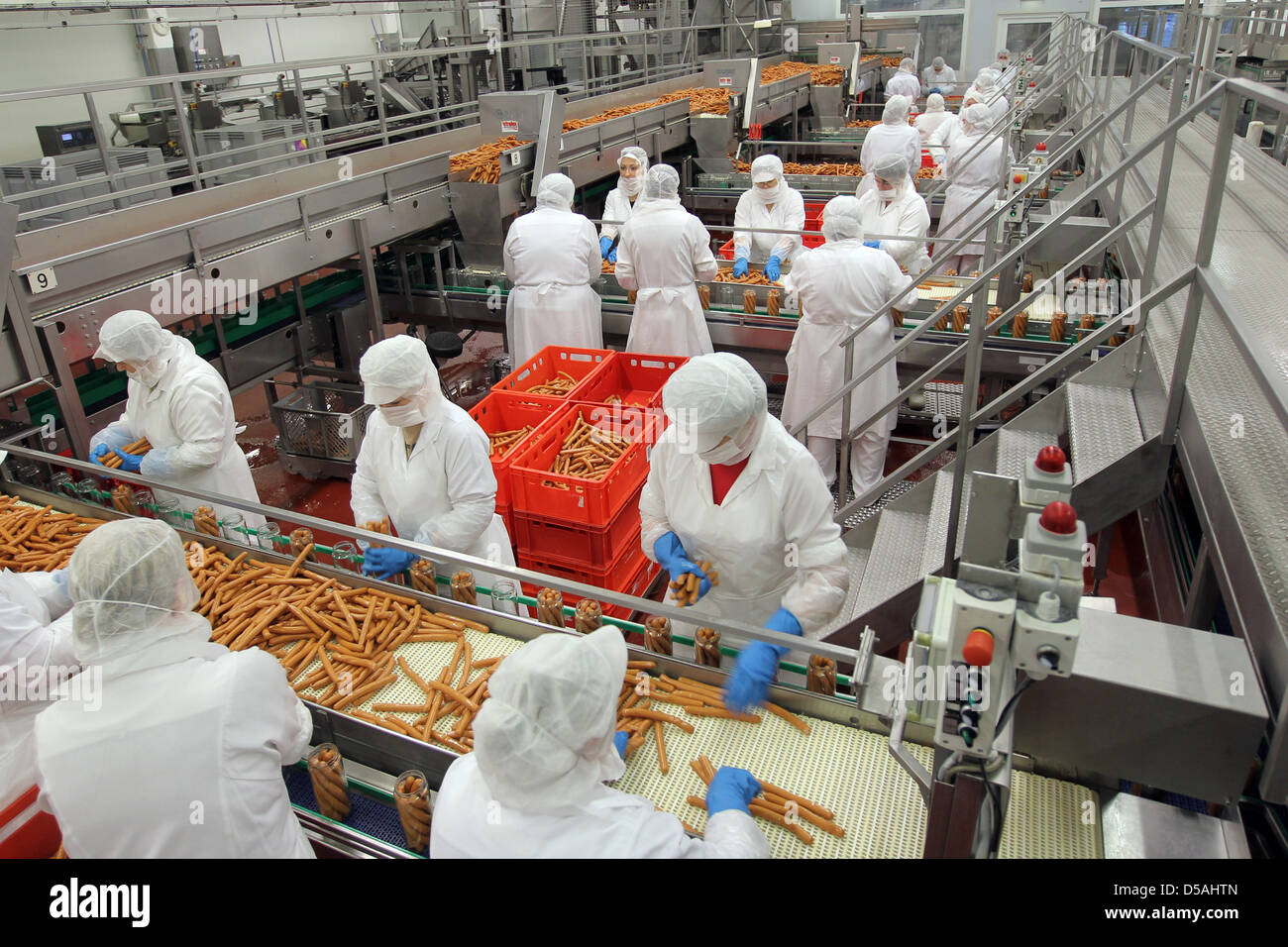 Böklund, Germany, meat production in Böklunder Plumrose GmbH & Co Stock