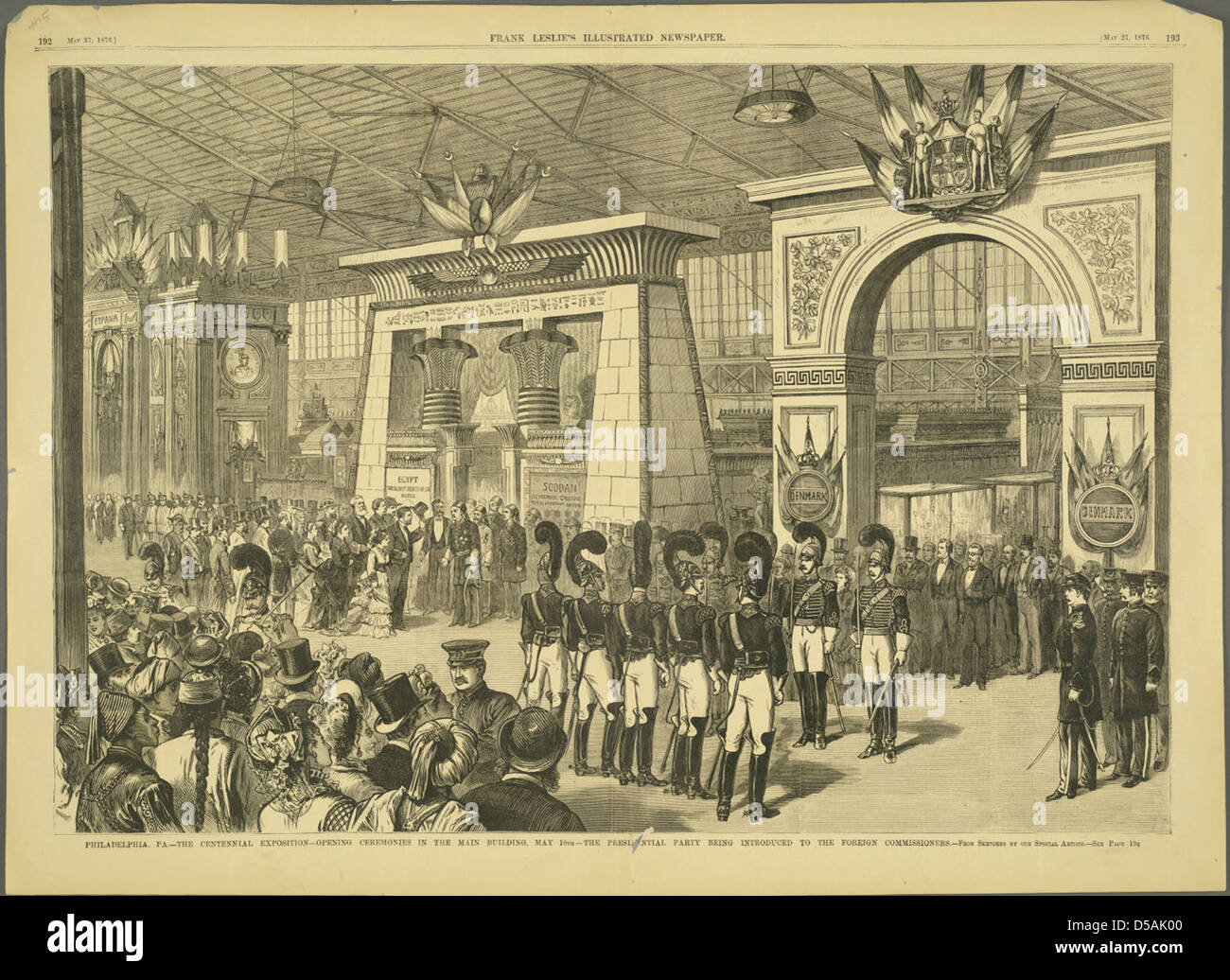 Philadelphia, PA - The Centennial Exposition Stock Photo
