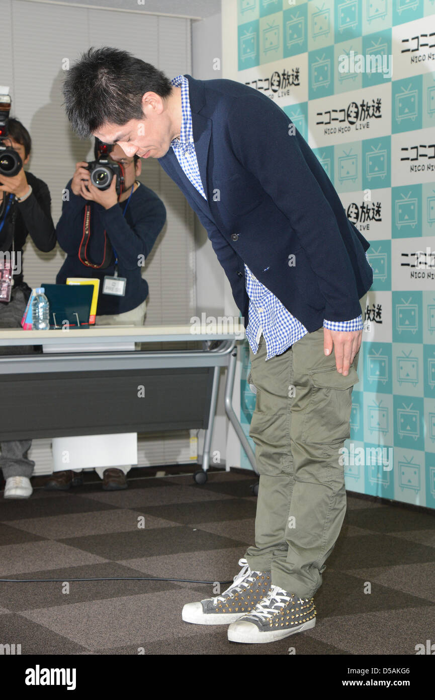 March 27, 2013, Tokyo, Japan Former Livedoor Co. President Takafumi