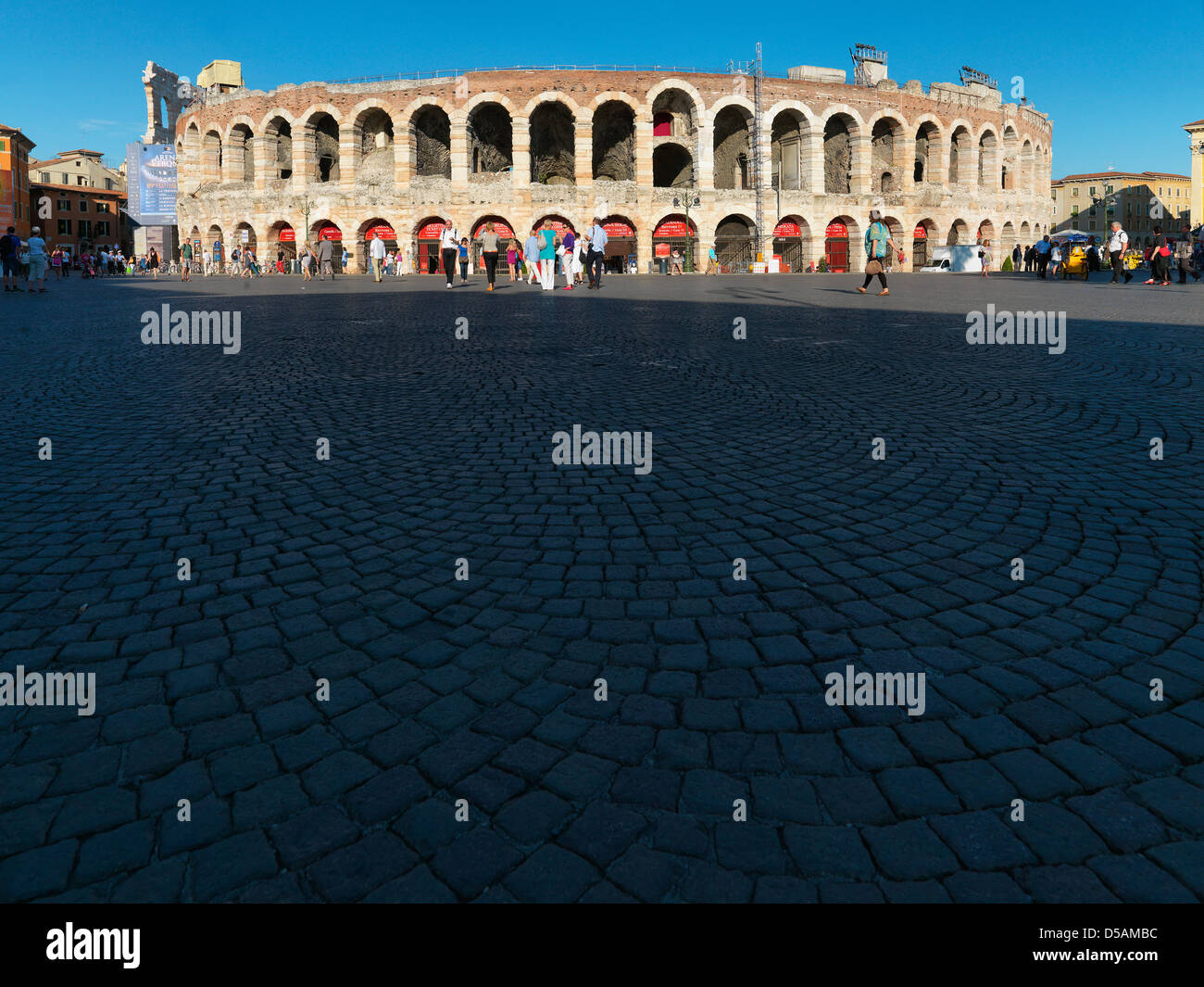 Verona, Italie, the Arena di Verona in Piazza Bra Stock Photo