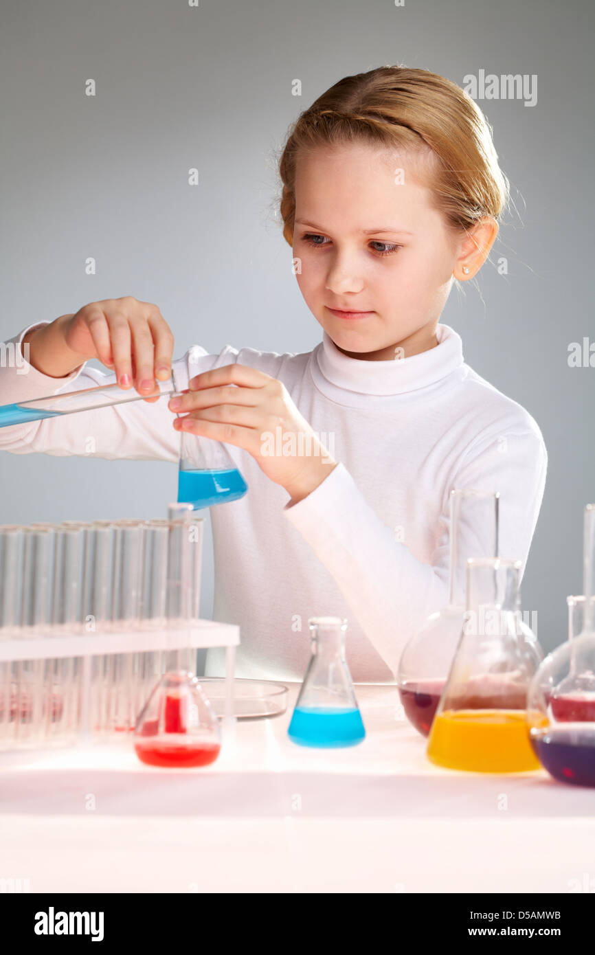 School lab test vertical hi-res stock photography and images - Alamy