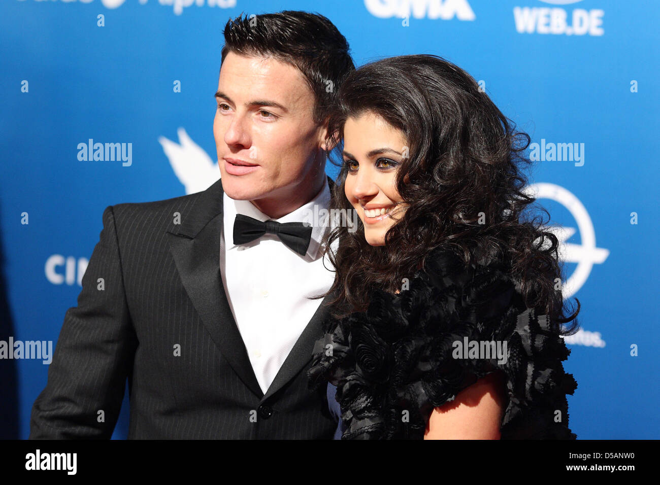 Berlin, Germany, Katie Melua, singer, and friend James Toseland Stock
