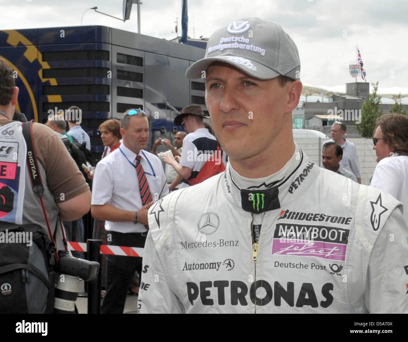 The German race driver Michael Schumacher from the 'Mercedes GP' team
