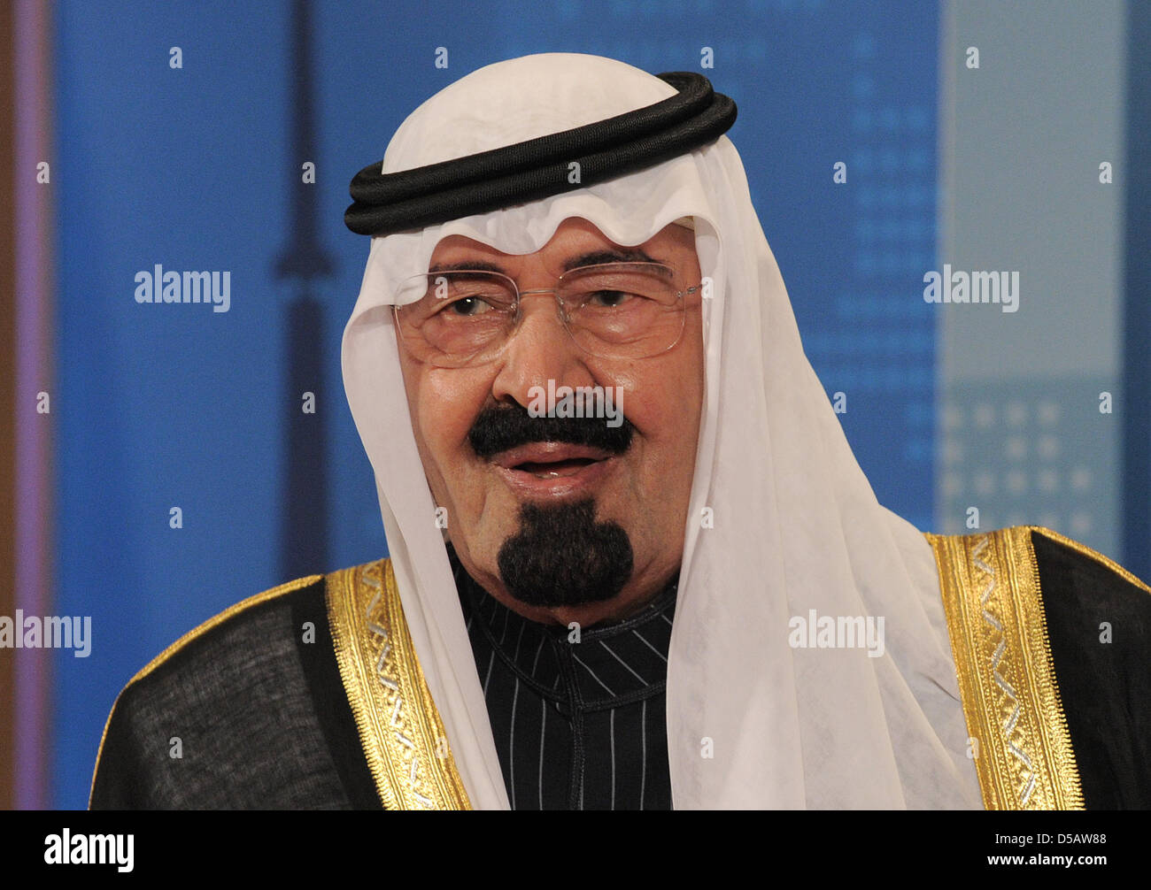 King Abdullah bin Abdulaziz Al Saud of Saudi Arabia pictured at the G20 summit in Toronto, Canada, 26 June 2010. Photo: Peer Grimm Stock Photo