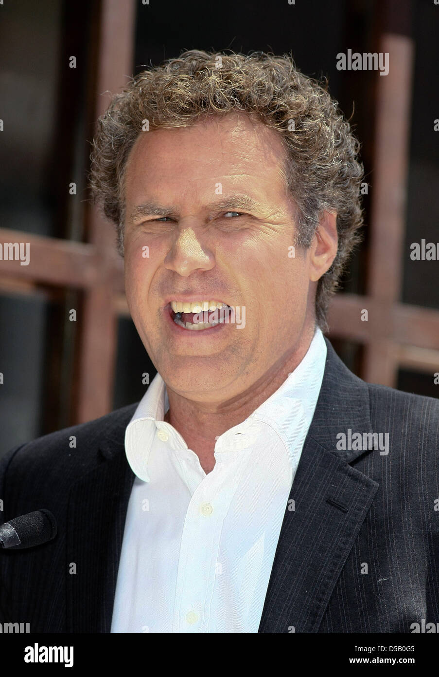 US actor Will Ferrell attends the ceremony for Mark Wahlberg's new star on the Hollywood Walk of Fame in Los Angeles, USA, July 29, 2010. Photo: Hubert Boesl Stock Photo