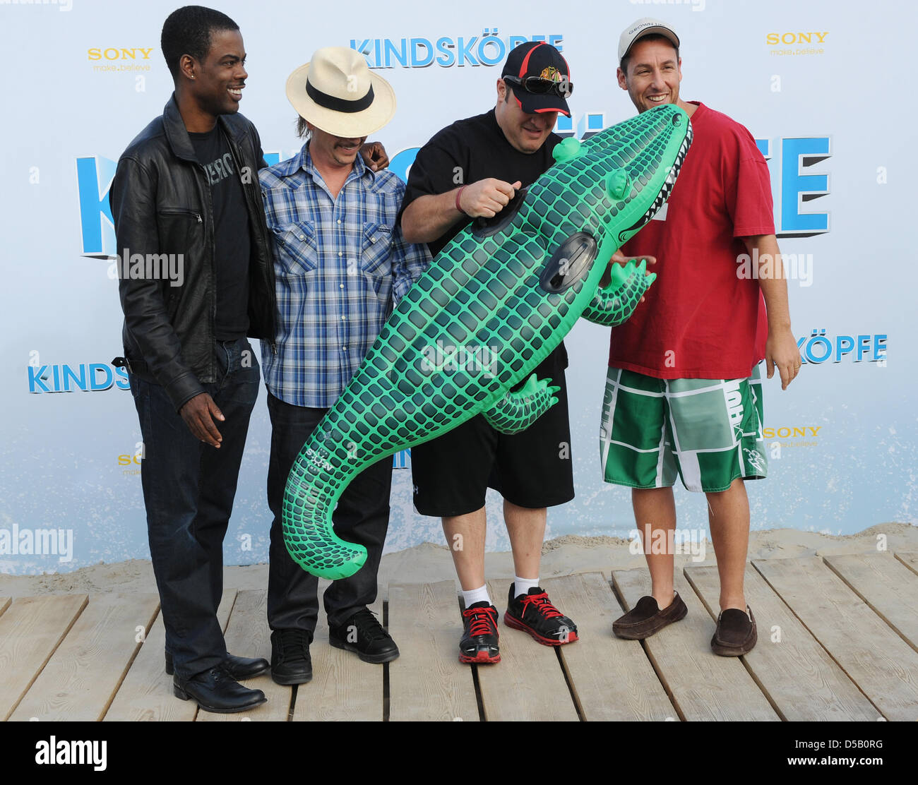 Cast Members L R Us Actors Chris Rock David Spade Kevin James And Stock Photo Alamy