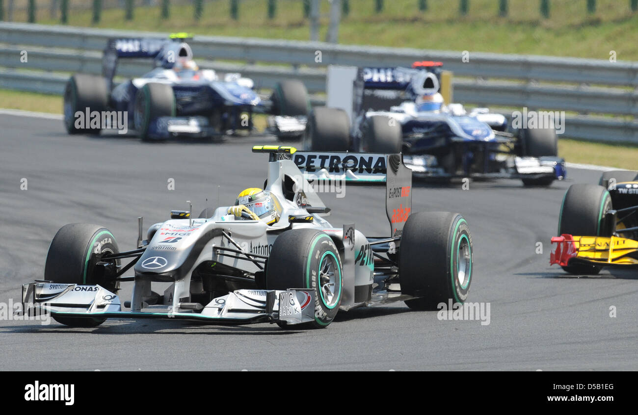 After the start, the German driver nico Rosberg from Mercedes GP Stock Photo - Alamy