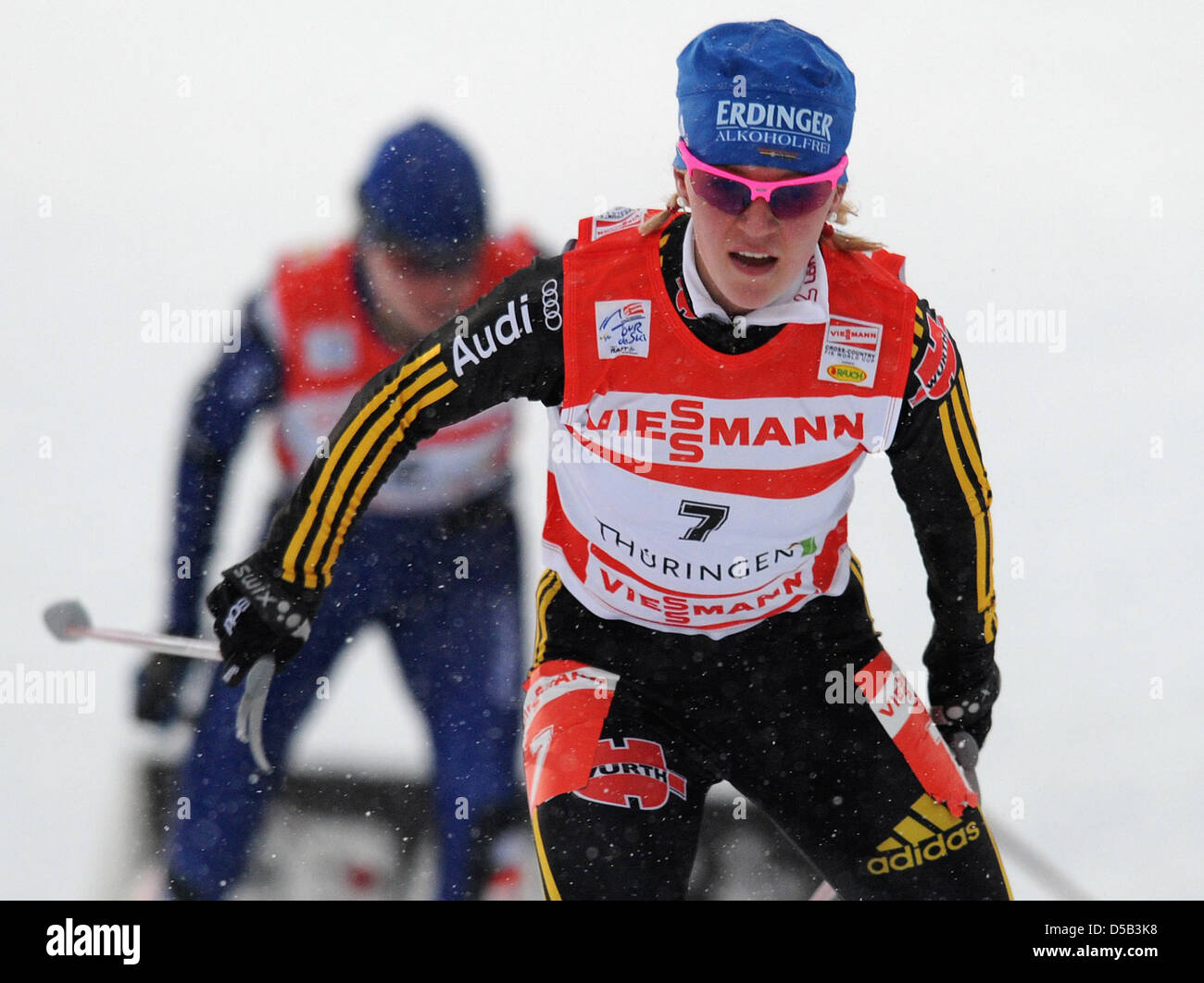 German cross country skier Miriam Goessner shown in action during the