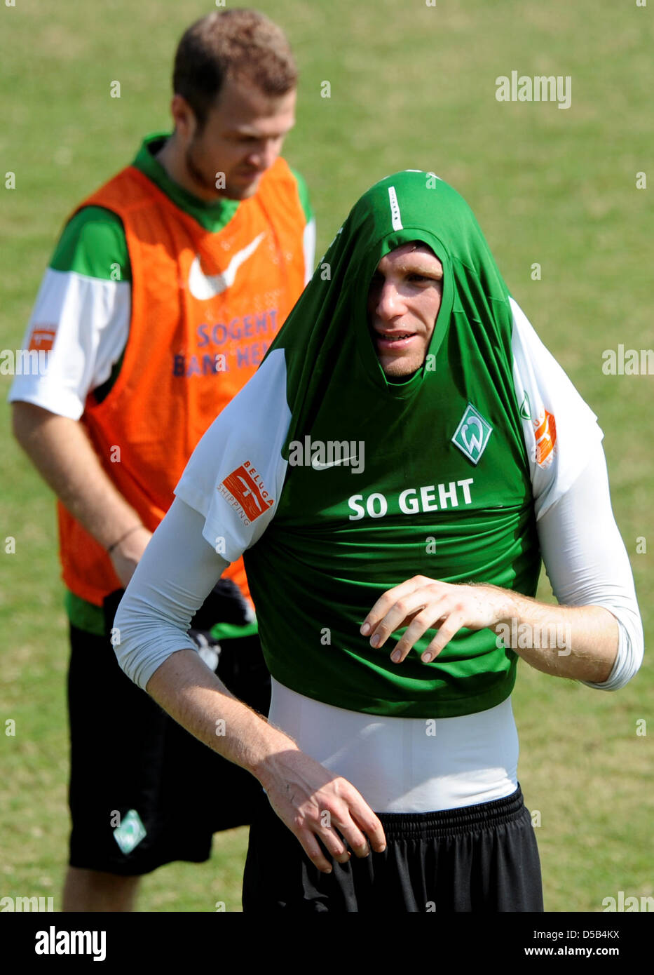 Soccer shirt over head hires stock photography and images Alamy