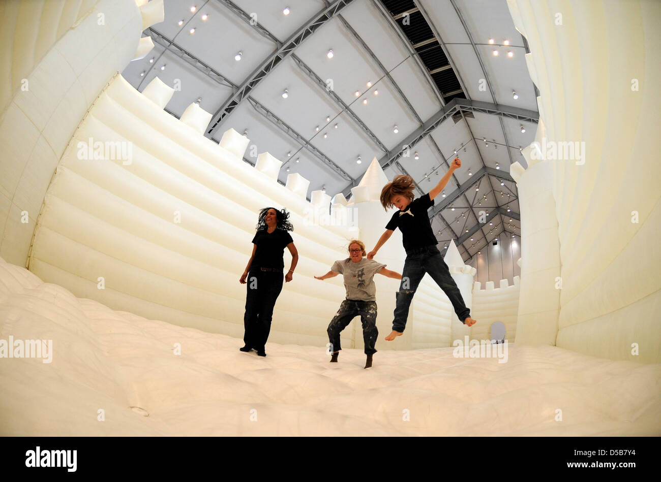 The Largest Bouncy Castle In The World Is In The Deichtorhallen In the-largest-bouncy-castle-in-the-world-is-in-the-deichtorhallen-in