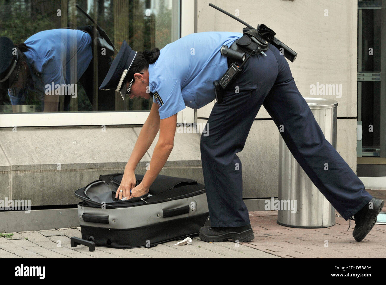 Police brand suitcase sale