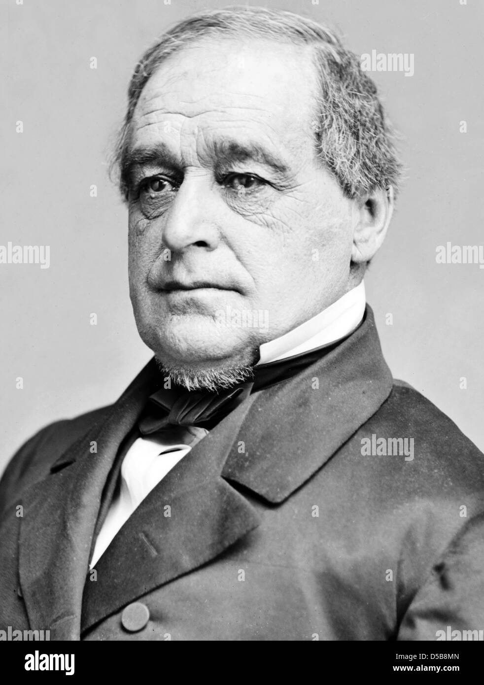 HANNIBAL HAMLIN (1809-1891) 15th Vice President of the USA under Abraham Lincoln Stock Photo