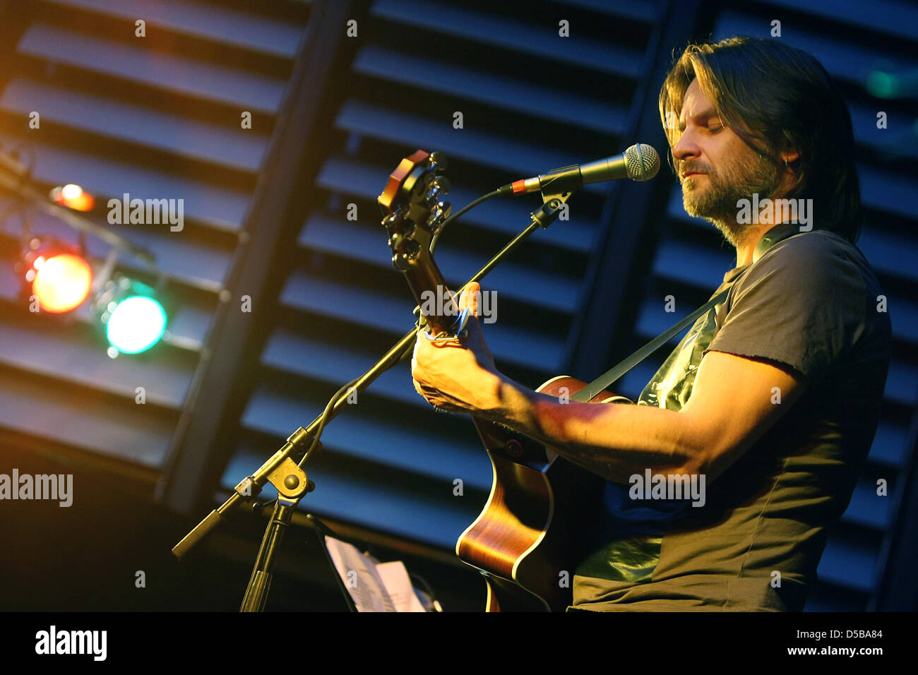 Scottish singer Ray Wilson, formerly singer of Genesis and Stiltskin, performs a show in Dresden