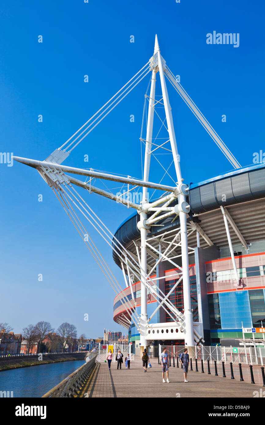Principality Stadium or BT Millennium stadium a sporting and concert venue in the city centre Cardiff South Glamorgan South Wales UK GB EU Europe Stock Photo