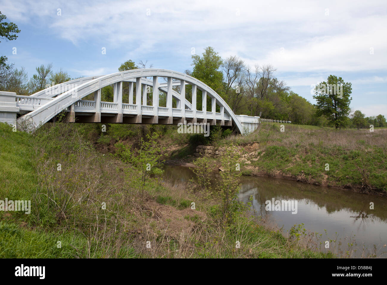 The historic Rainbow Bridge at Route 66 in Baxter Springs, Kansas, USA Stock Photo Alamy